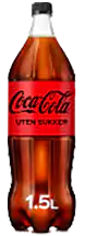 Coca-Cola Uten Sukker 1,5L
